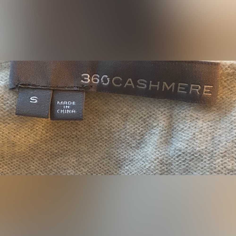 360 Cashmere Grey Skull Sweater - Size Small - Picture 5 of 6